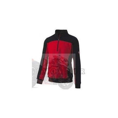 Sweat zippé 3/4 Inn-Podium DUCATI rouge/noir taille M