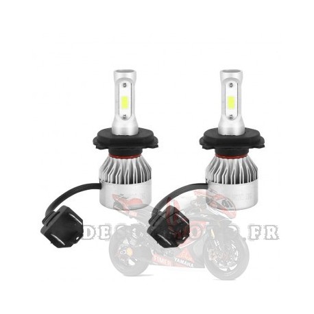 AMPOULE/LAMPE A LED H4 12V CULOT P43t 8000 LUMENS par 2 