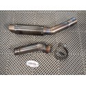Demi ligne carbone décatalysée d'échappement de 1000 GSXR 07-08