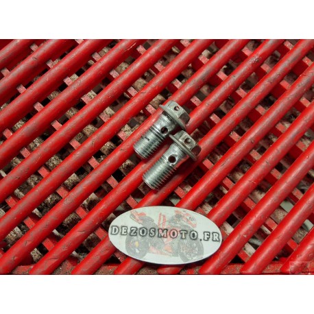 2 Banjos de frein percés pour fil à freiner 1000 GSXR 07-08