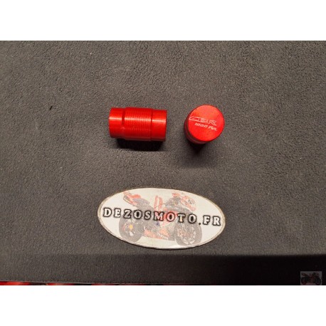Bouchons de valve anodisé rouge gravés 1000 CBR pour CBR 1000 04-07