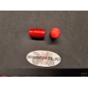 Bouchons de valve anodisé rouge gravés 1000 CBR pour CBR 1000 04-07